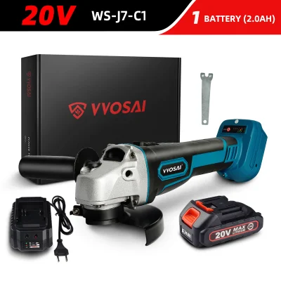 Ready Stock 업계를 선도하는 Vvosai 20V 자동 무선 앵글 그라인더